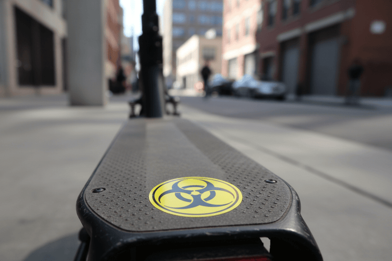 Hazard Symbol on Scooter