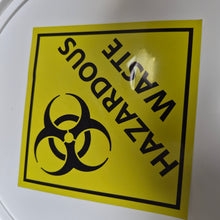 Load image into Gallery viewer, Hazardous waste sign on a white background

