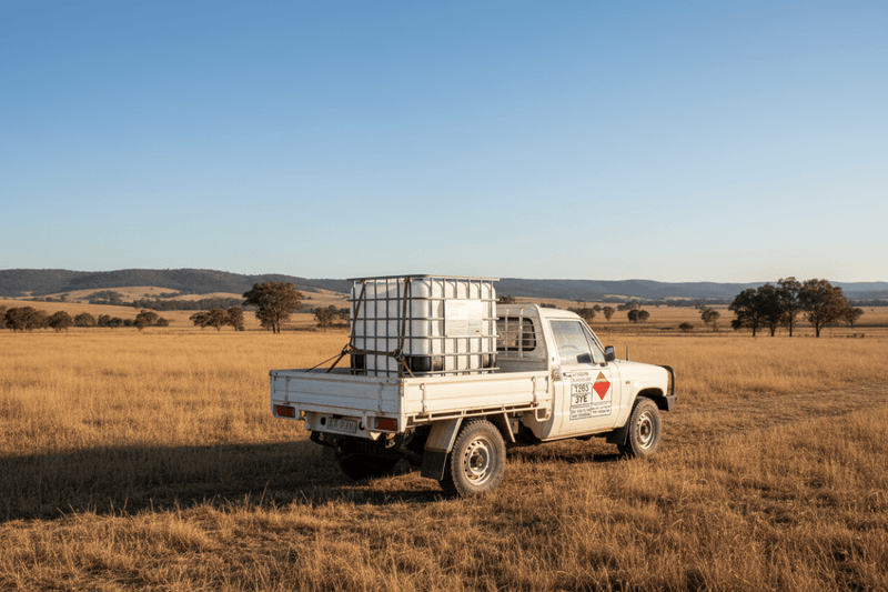IBC on ute tray