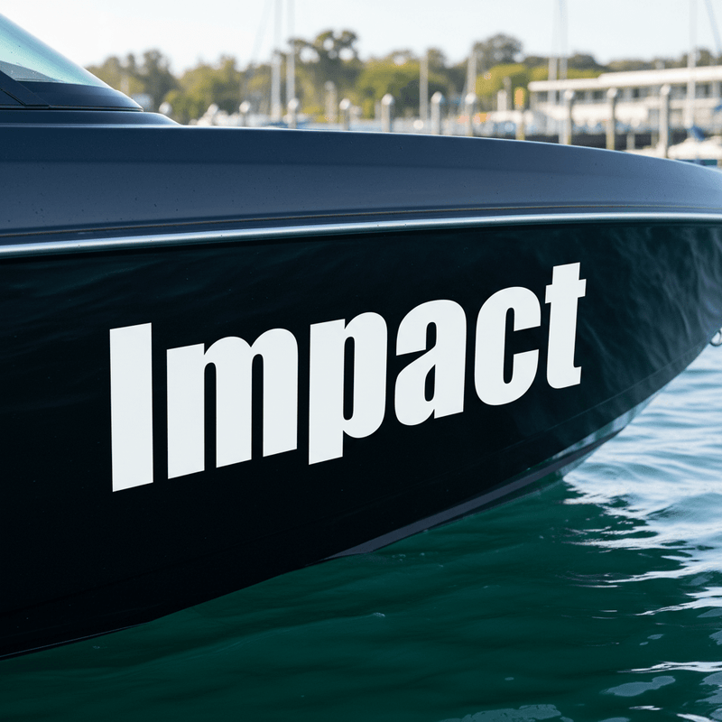 Impact on boat hull