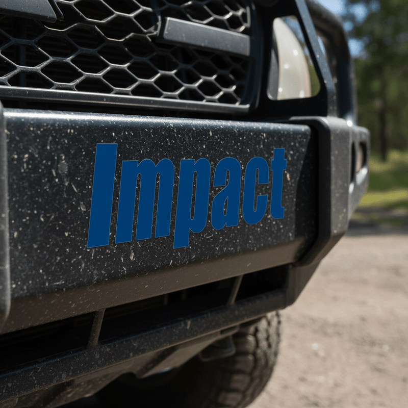Impact on bumper