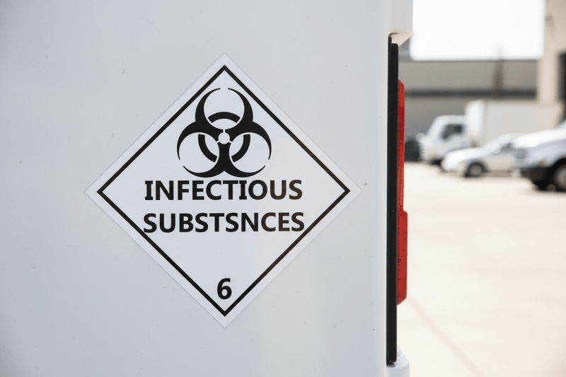 Infectious close-up on truck