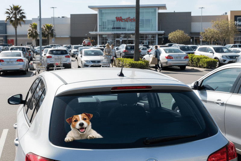 Jack Russell - Shopping centre