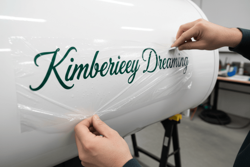Kimberley Dreaming - application close-up