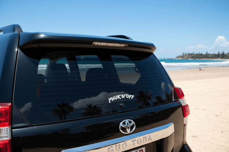 LandCruiser Beach phuk'n'off decal