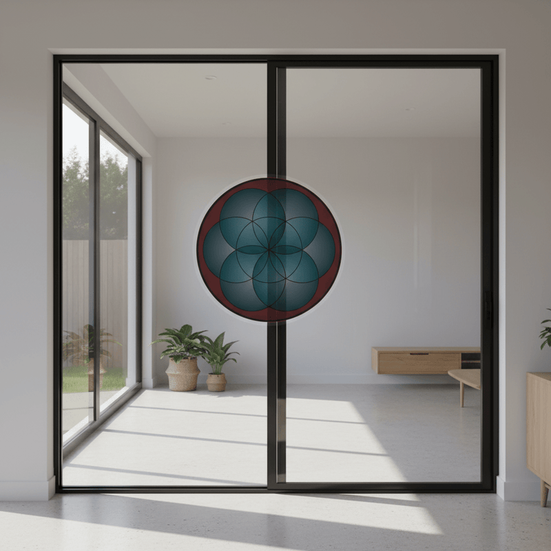 Large Life Mandala window sticker