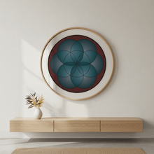 Load image into Gallery viewer, Life Mandala clear mirror sticker
