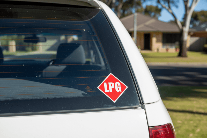 LPG on car rear