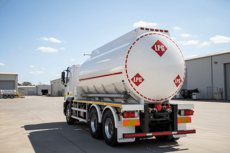 LPG on vehicle sides