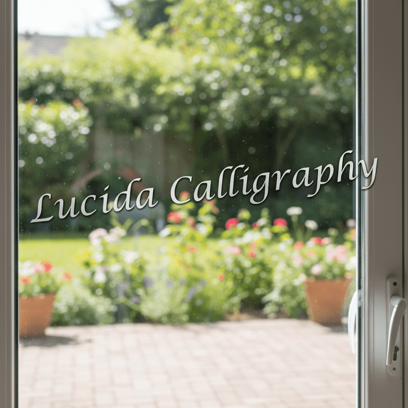 Lucida on sliding door