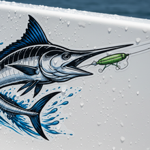 Load image into Gallery viewer, Marlin decal Close-Up – Bill Detail
