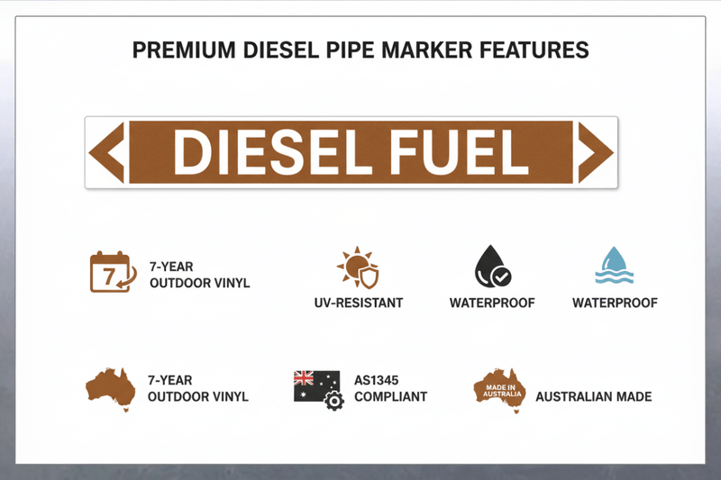 Material Quality & AS1345 Compliance Graphic