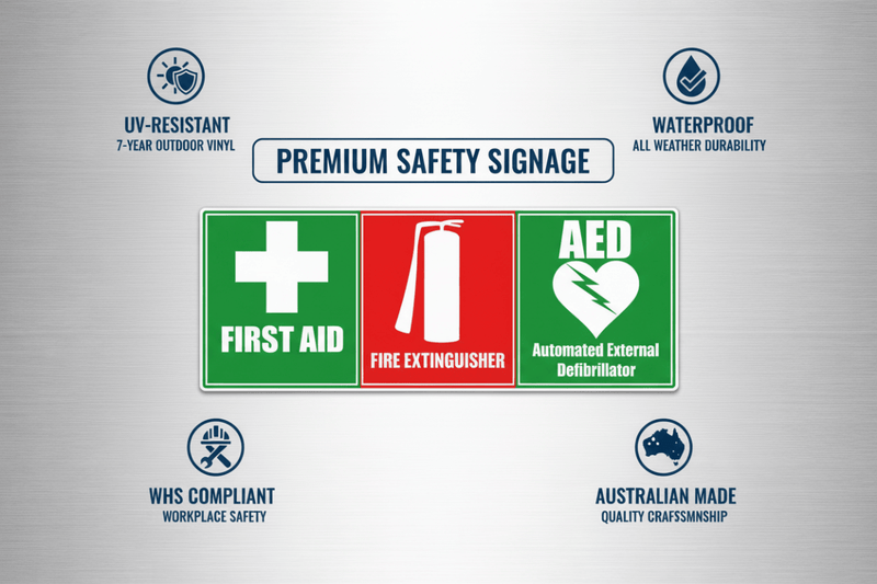 Material Quality & WHS Compliance Graphic