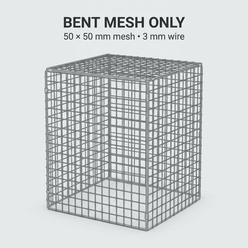 Mesh-only equipment cage