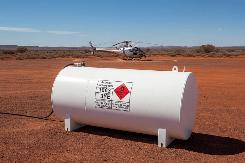 Mining helicopter pad