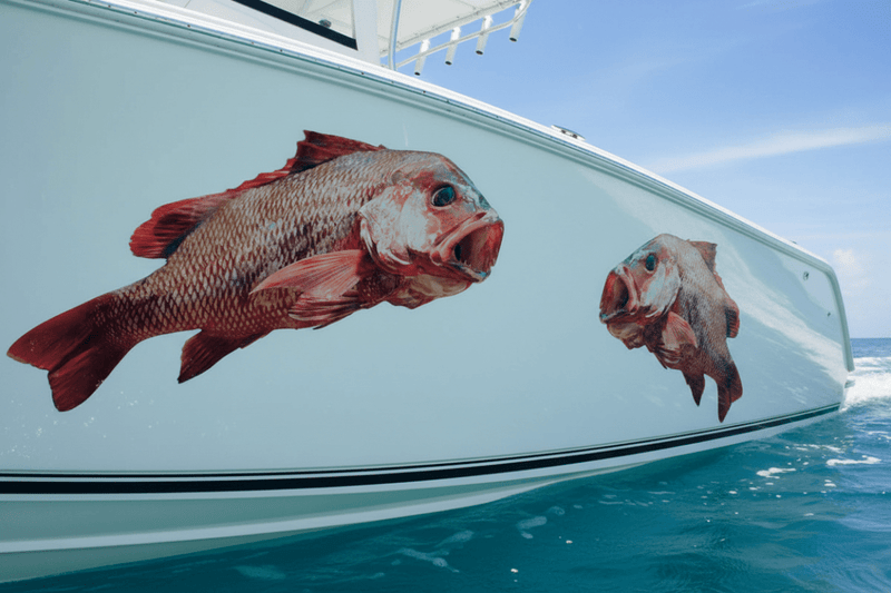 Mirrored Pair Design Mangrove Jack Decal 