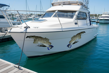 Load image into Gallery viewer, Mirrored Pair of flatty stickers Boat flathead decals
