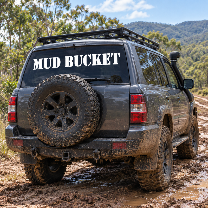 Name on car, Mud Bucket 4x4 concept