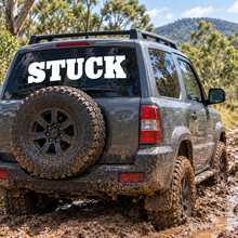 Load image into Gallery viewer, Name on car, Stuck off-road concept Sticker
