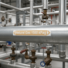 Load image into Gallery viewer, Natural Gas 500 kPag on steel pipe
