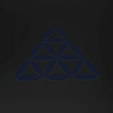 Load image into Gallery viewer, Navy blue Alien Sacred Geometry Sticker
