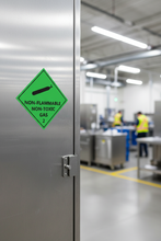 Load image into Gallery viewer, storage cabinet non-flammable non-toxic gas 2 decal 
