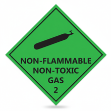 Load image into Gallery viewer, non flammable non toxic gas 2 decal 400mm Huge
