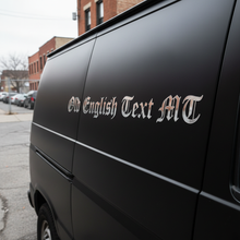 Load image into Gallery viewer, Old English on custom van
