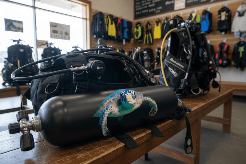 On Diving Tank/Scuba Gear