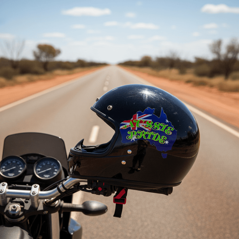 On Motorcycle Helmet