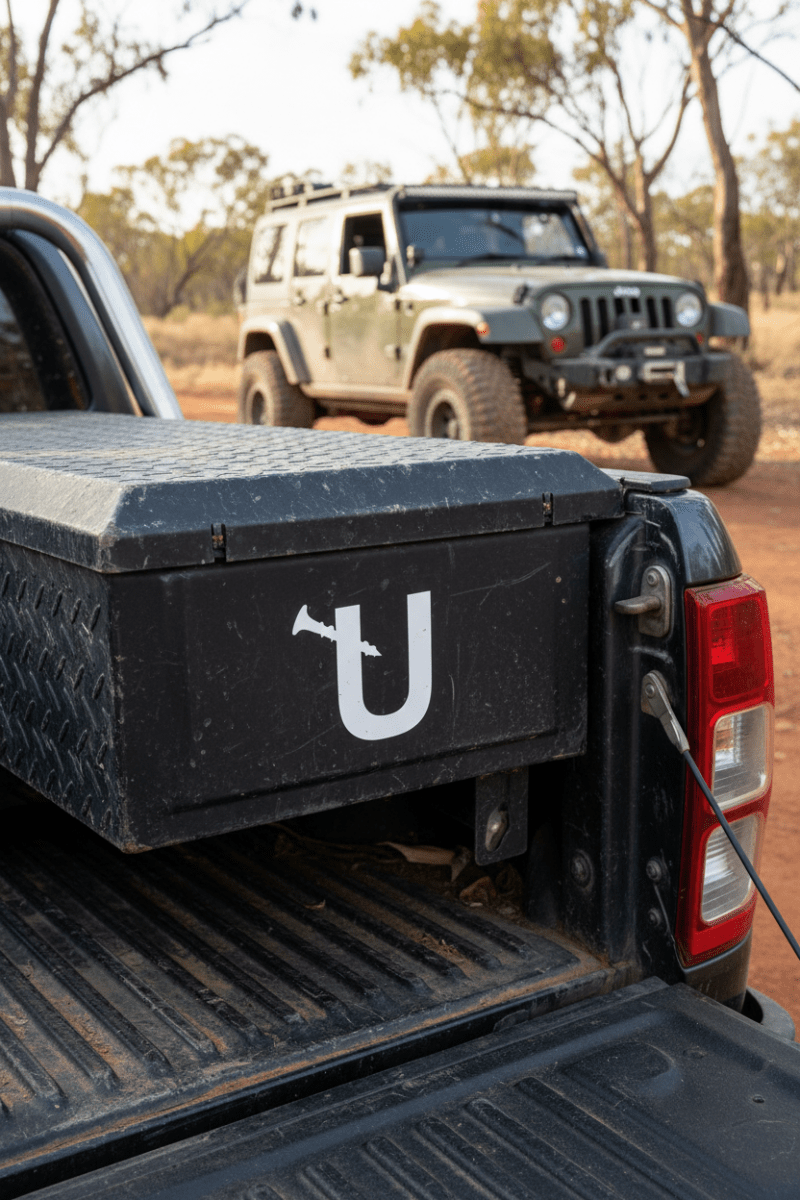 On ute tray toolbox