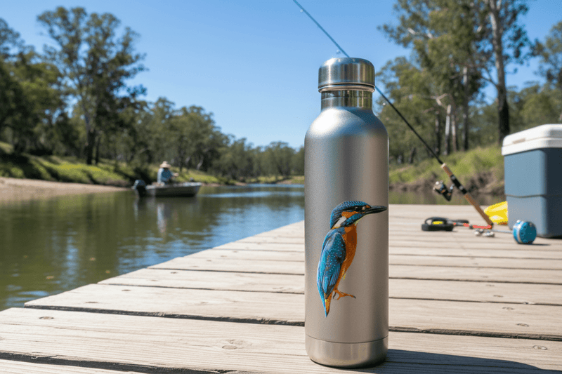 On Water Bottle/Esky - River Scene
