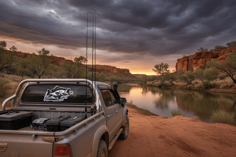 Outback Adventure barramundi sticker