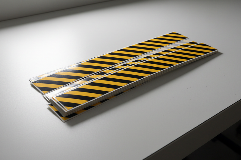 Pack of stickers on bench