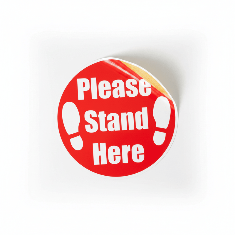 Please Stand Here – Flat Lay