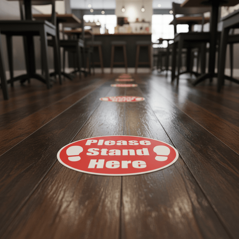 Please Stand Here – Timber Floor