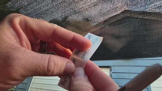 How to Apply Rego due sticker