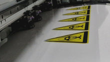 Load and play video in Gallery viewer, Hazard Symbol Sticker - Toxic Safety Sign - 120mm Warning - Australian Made
