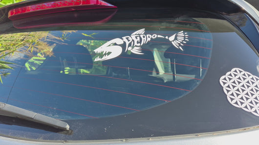 Australian-map with aboriginal flag design decal