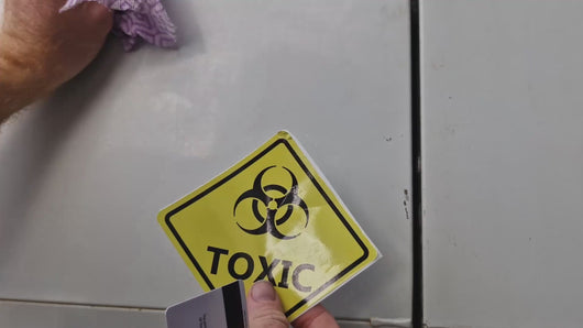 How to apply toxic decal to Smooth Surface