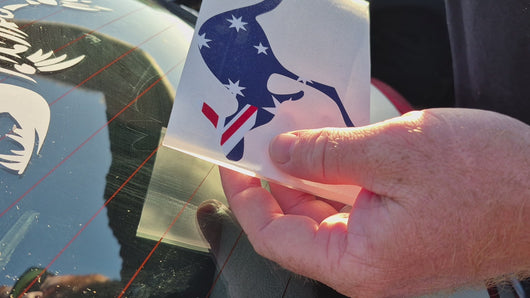 How to apply Kangaroo flag decal