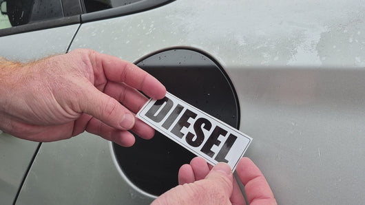 Diesel fuel decal how to apply