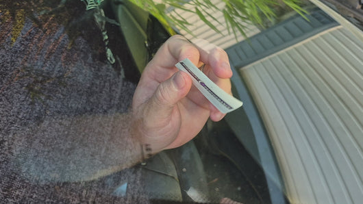 How to apply Double-sided Service due Stickers to car window video