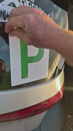 How to remove Green "P" plate stickers