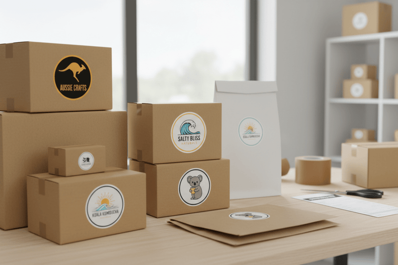 Product Packaging Branding of custom decal