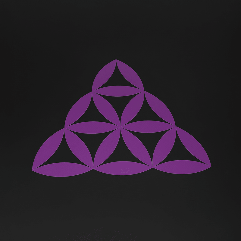 Purple Alien Sacred Geometry Sticker