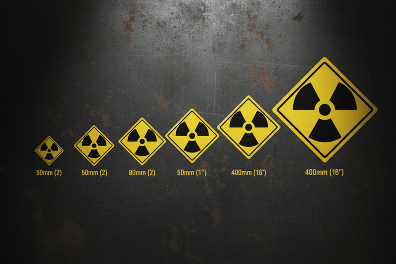 Radioactive Size Comparison