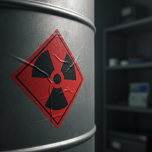 Load image into Gallery viewer, Radioactive Sticker on Storage Drum
