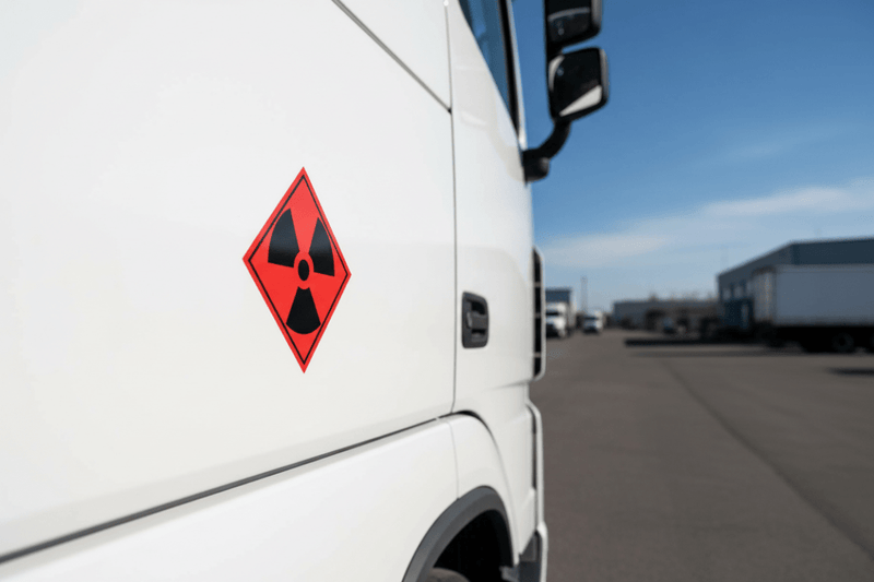 Radioactive Sticker on Vehicle