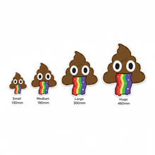 Load image into Gallery viewer, Rainbow poop size comparison
